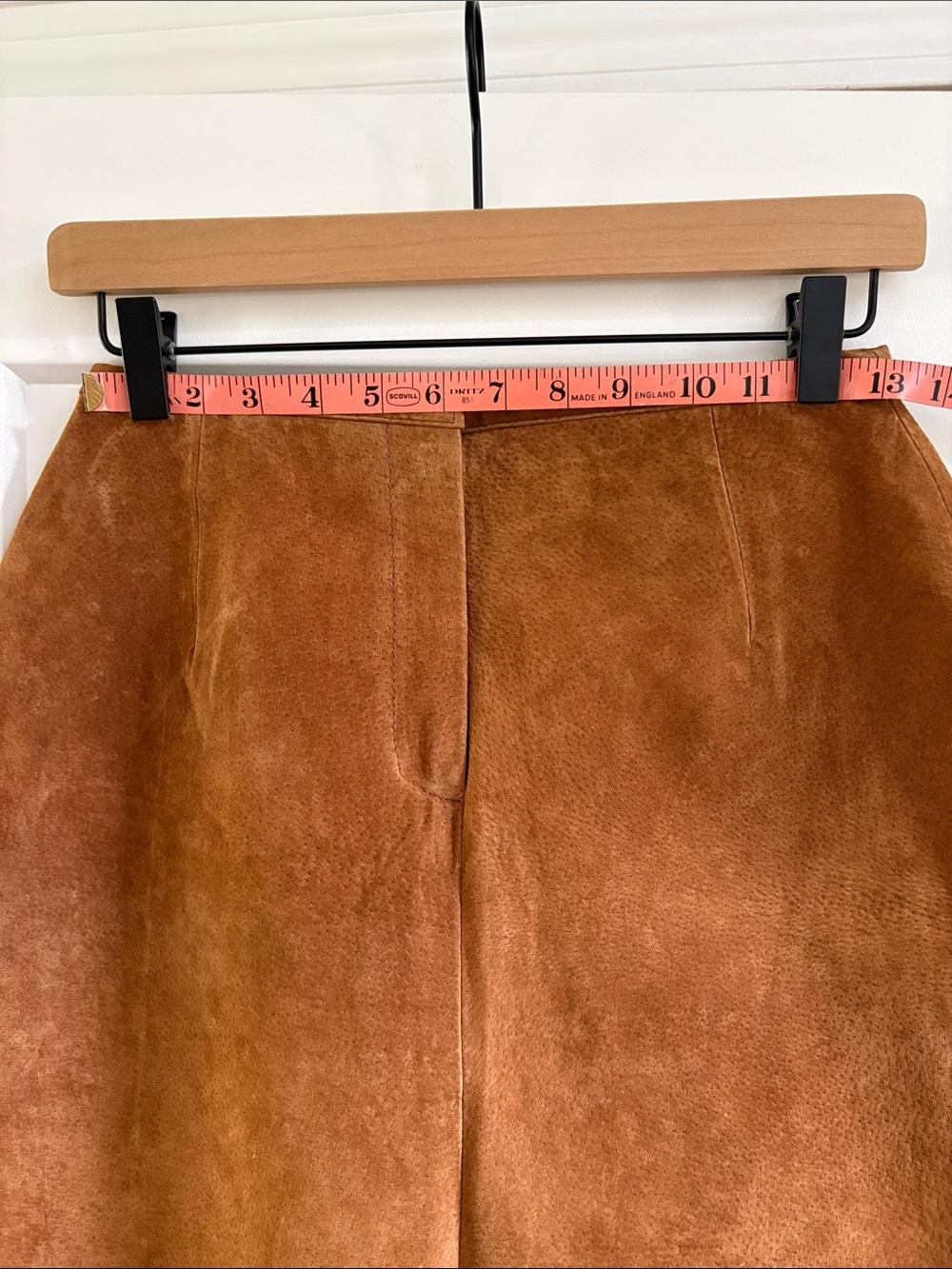 Bagatelle Cognac Suede Maxi Skirt - Picture 7 of 8